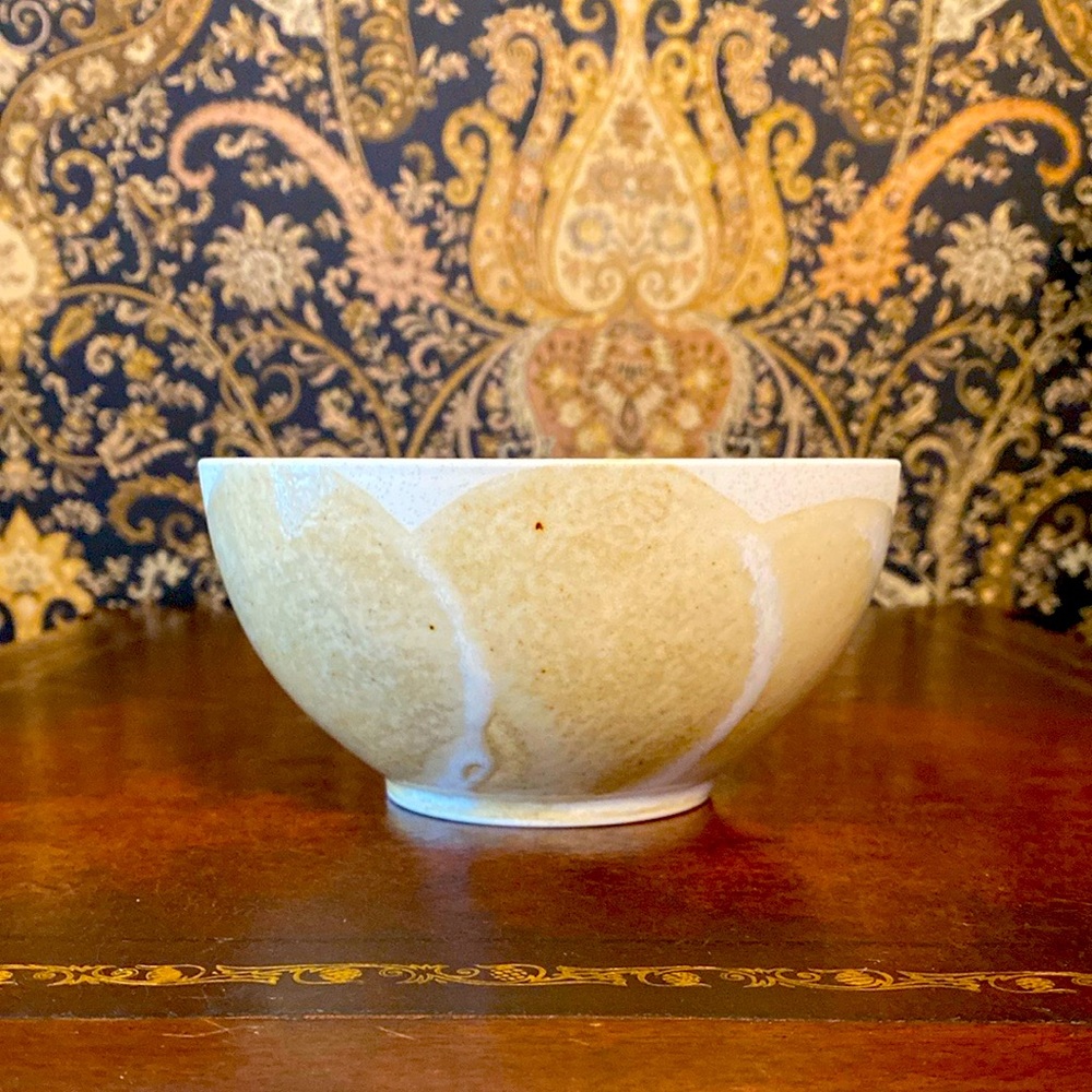Anthropologie Ivory Glazed Pottery Bowl - Picture 1 of 5